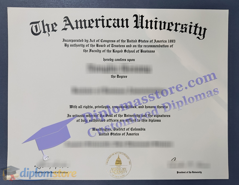 American University diploma