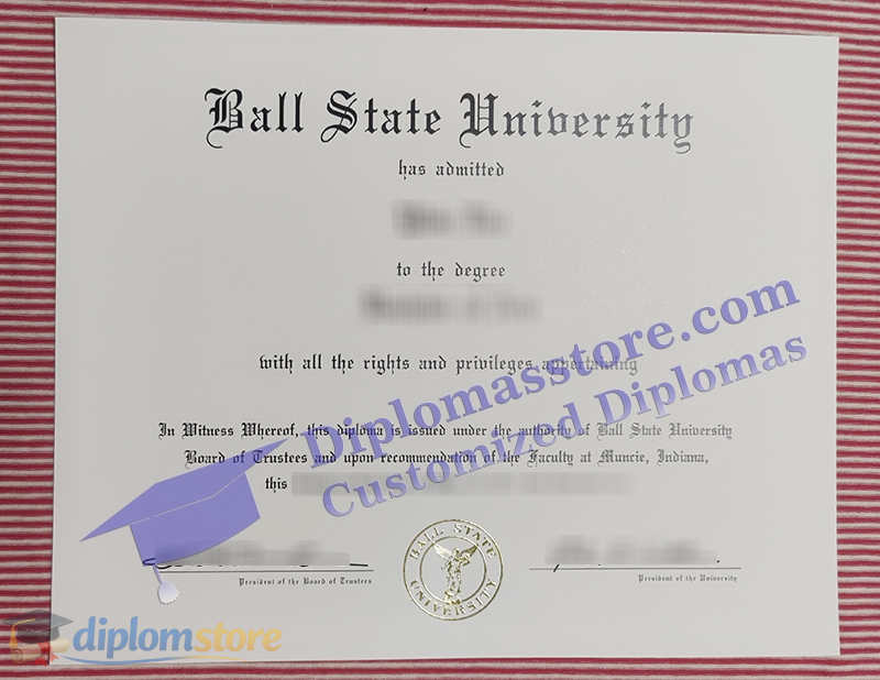 Ball State University diploma