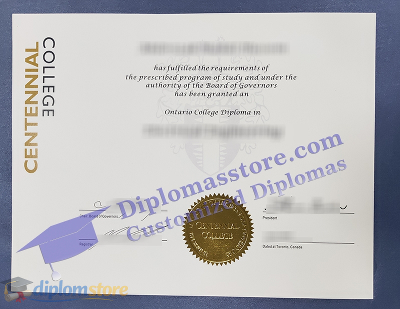 Centennial College diploma