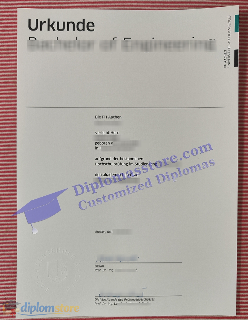 FH Aachen urkunde