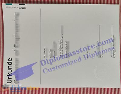 FH Aachen urkunde Credentials