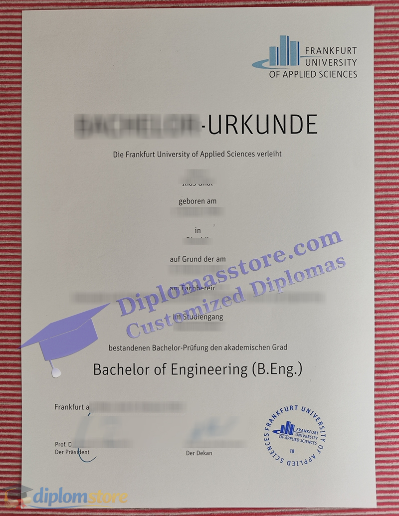 Frankfurt UAS urkunde