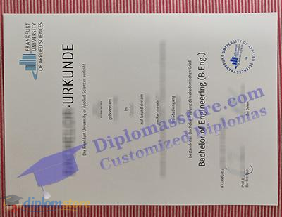 Frankfurt UAS urkunde Credentials