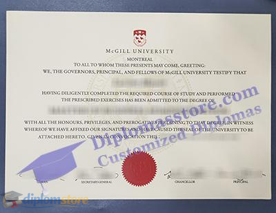 McGill University Credentials Credentials