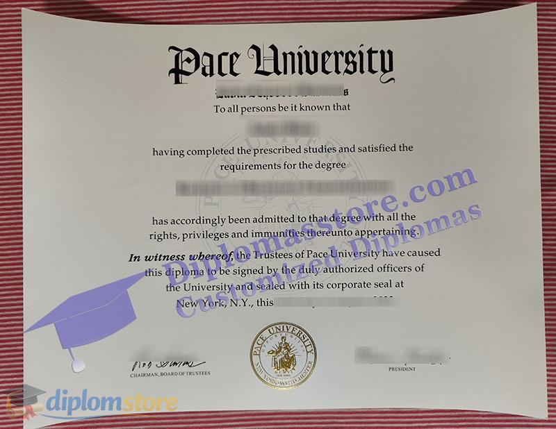Pace University diploma