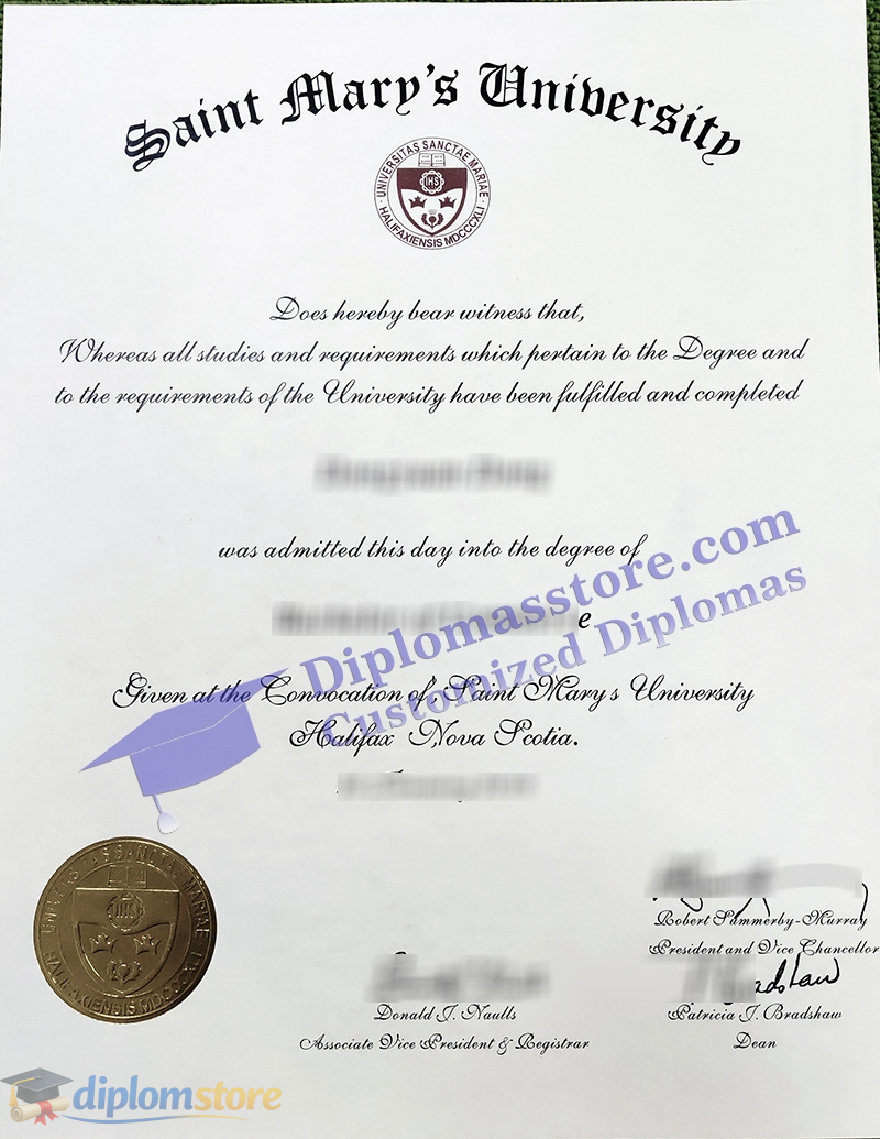 Saint Mary's University diploma