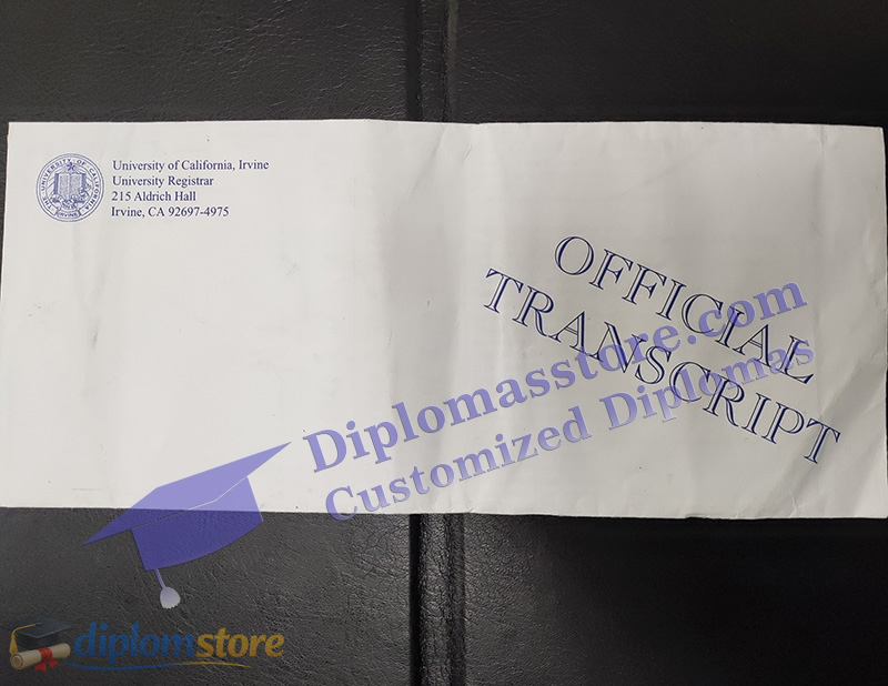 UC Irvine sealed Envelope, UC Irvine Academic record,