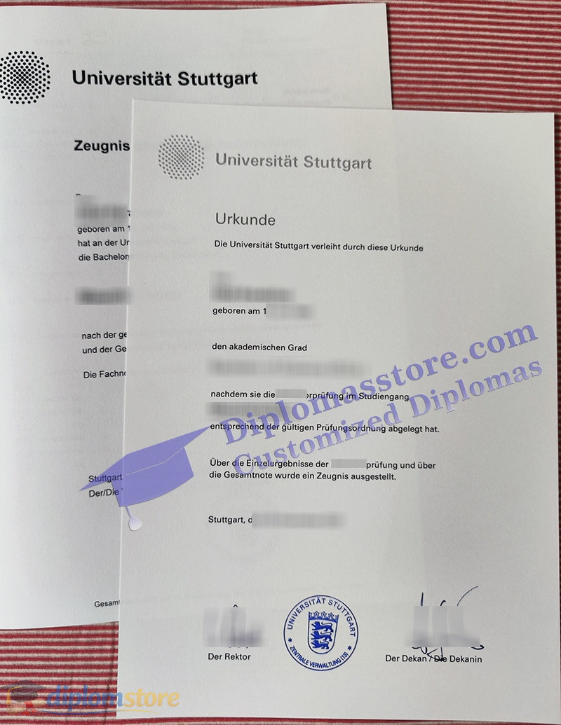 Universität Stuttgart urkunde