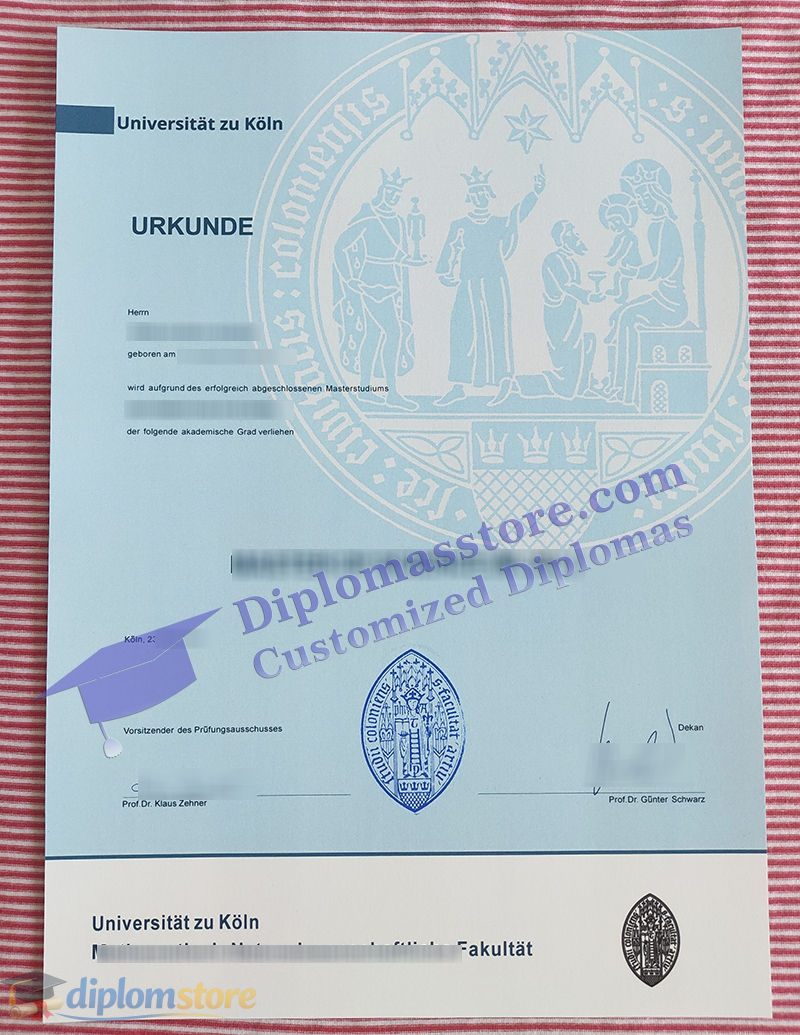 Universität zu Köln urkunde