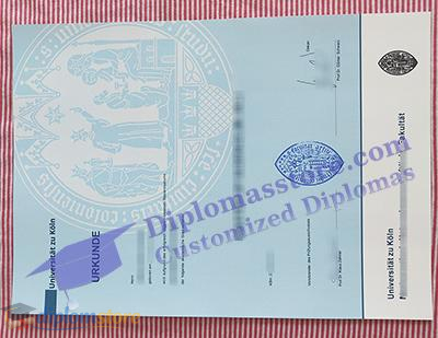 Universität zu Köln urkunde Credentials