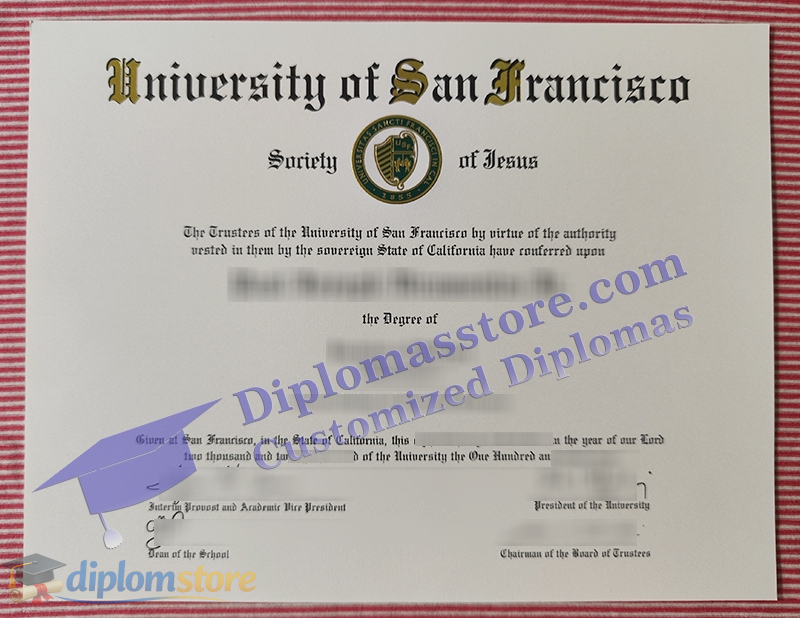 University of San Francisco diploma
