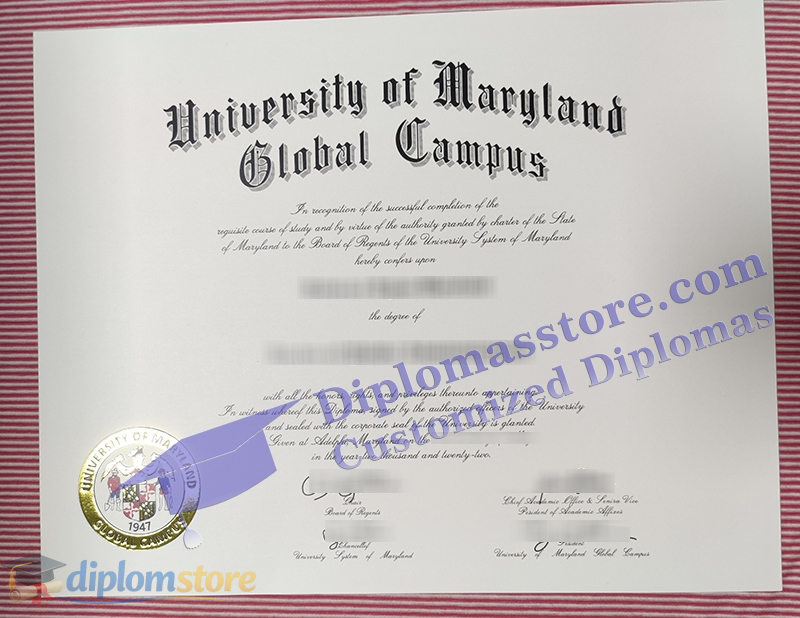 University of Maryland Global Campus diploma
