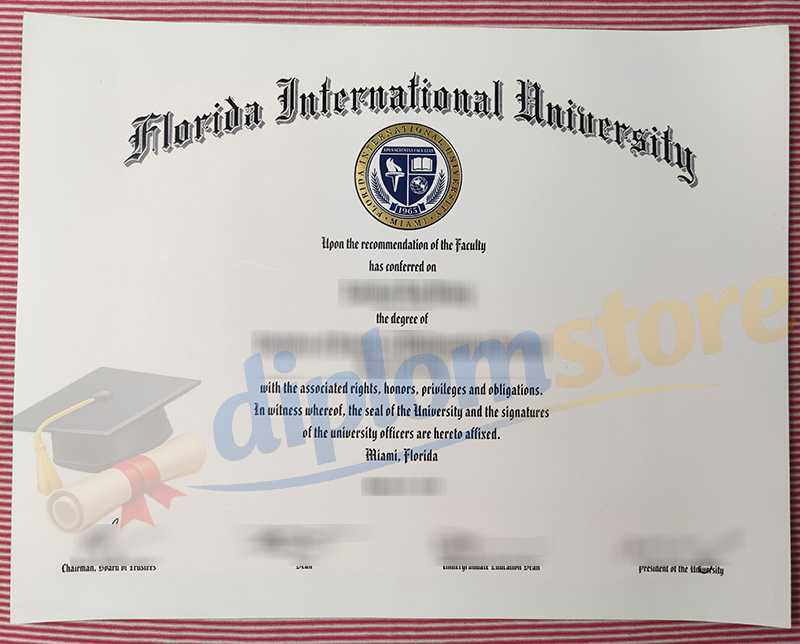 Florida International University diploma
