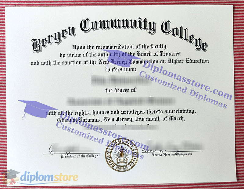 Bergen Community College diploma