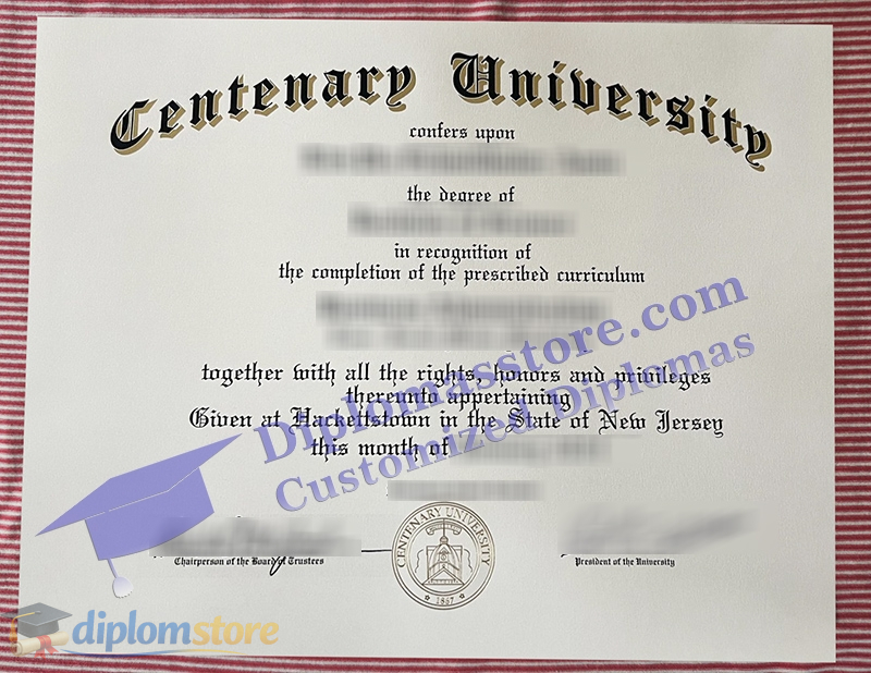 Centenary University diploma
