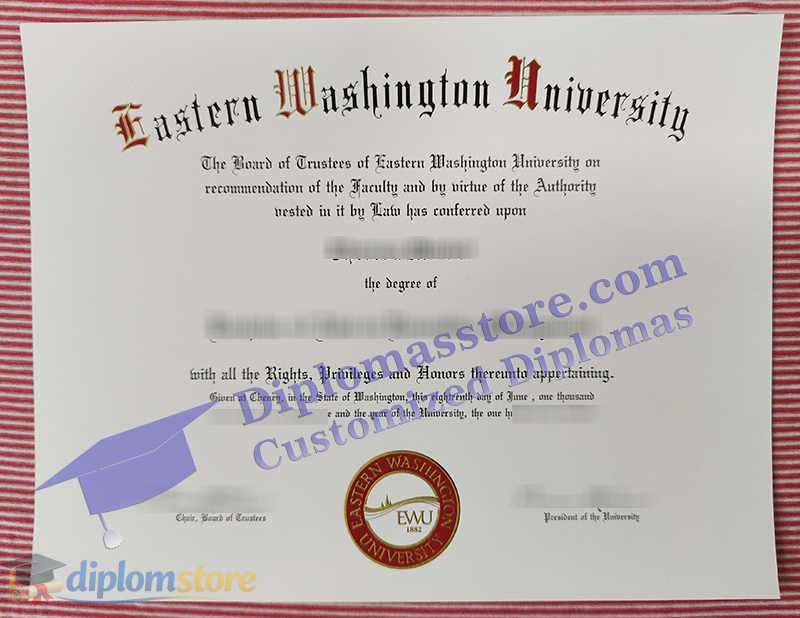 Eastern Washington University diploma