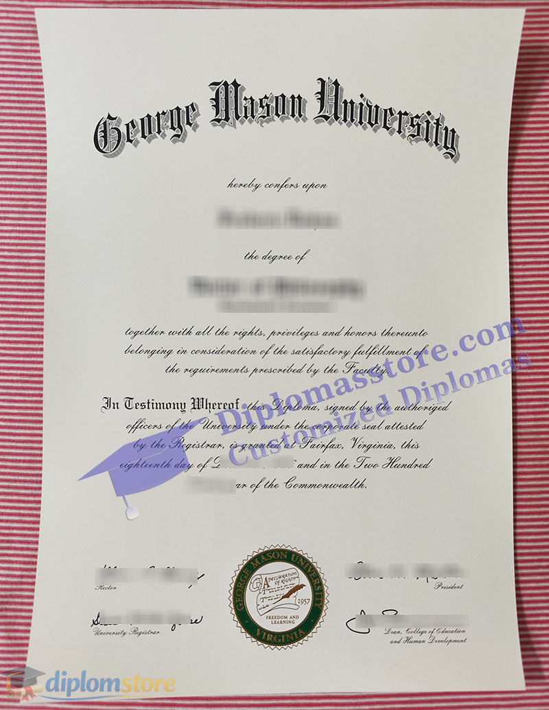 George Mason University diploma