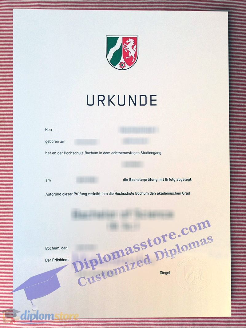 Hochschule Bochum urkunde
