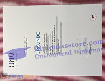 Hochschule Neu-Ulm urkunde Credentials