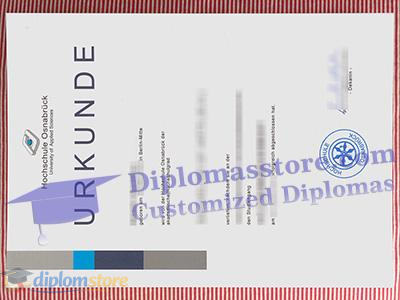 Hochschule Osnabrück urlunde Credentials