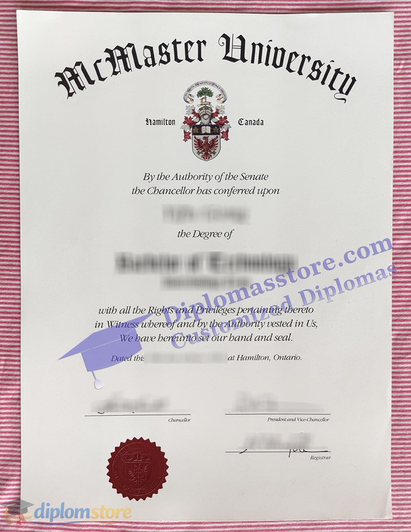 McMaster University Credentials, McMaster University Credentials,