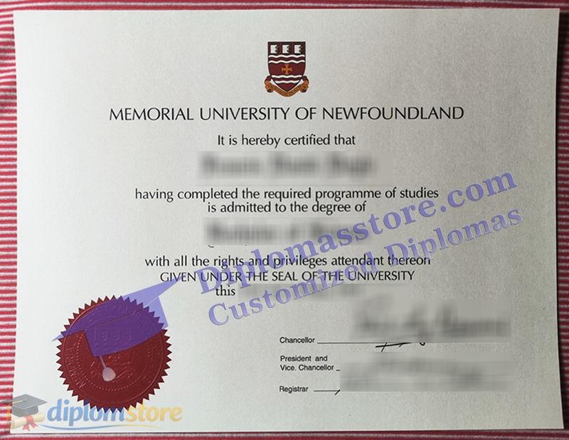 Memorial University of Newfoundland diploma