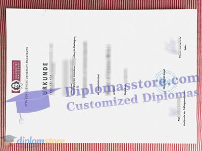 Otto Von Guericke Universitat Magdeburg urkunde