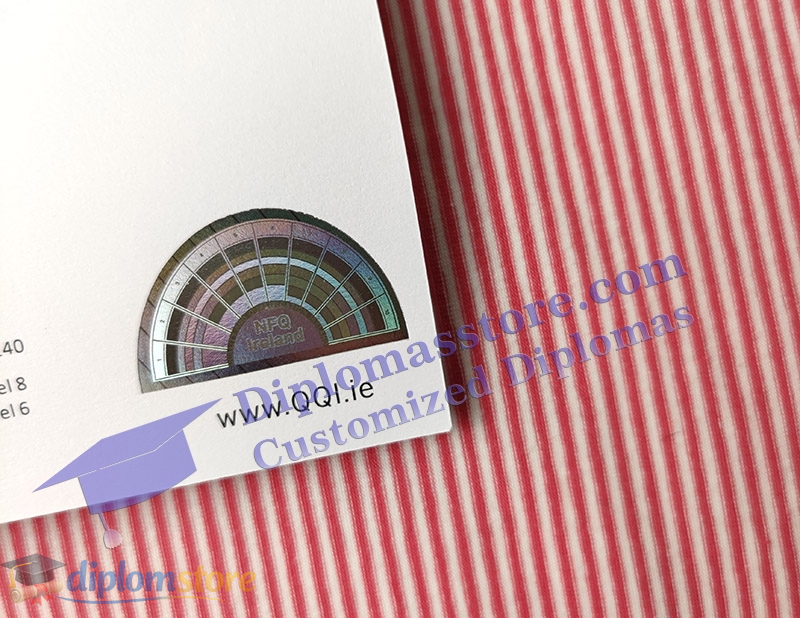 QQI Award certificate hologram