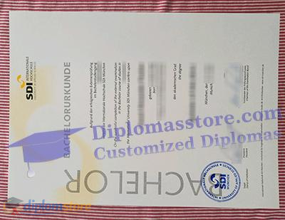 SDI Hochshule urkunde