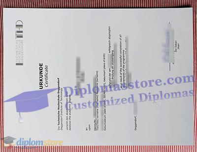TH Deggendorf urkunde Credentials