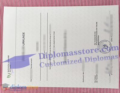 TU Dortmund urkunde, Technische Universitat Dortmund Credentials,