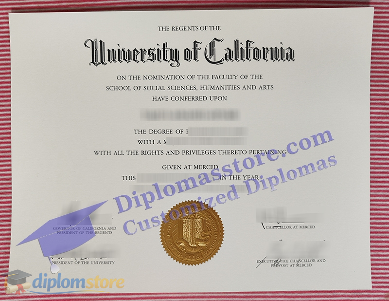 UC Merced diploma