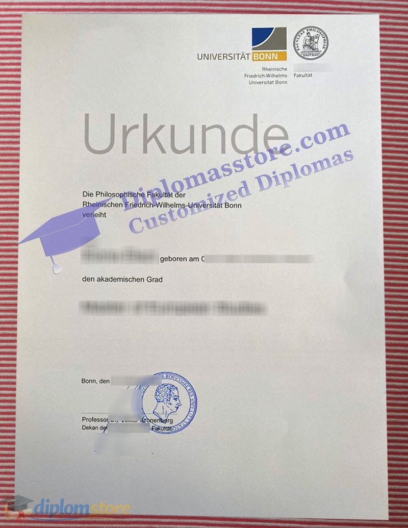 Universität Bonn urkunde
