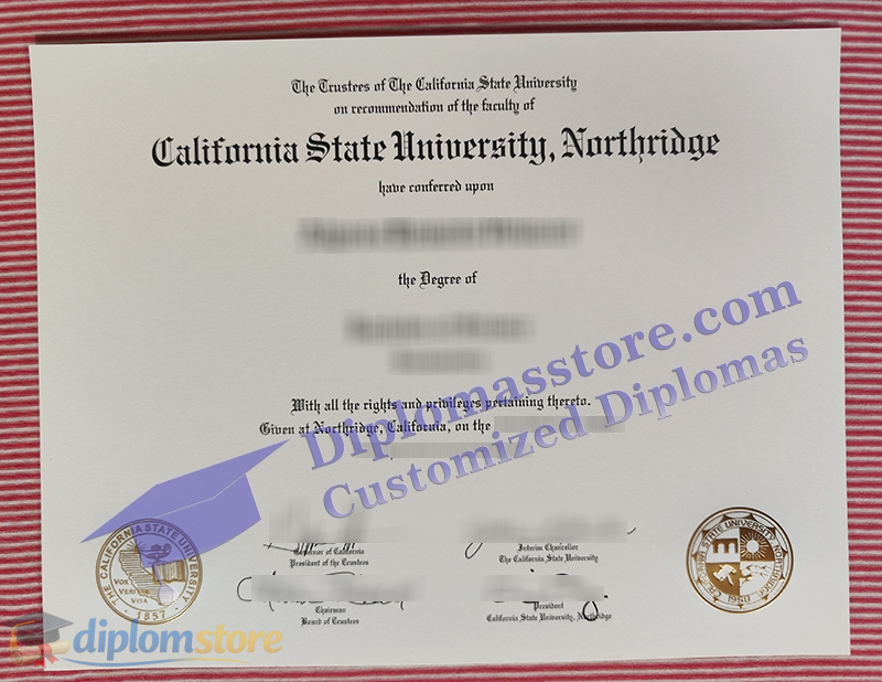 Cal State Northridge diploma