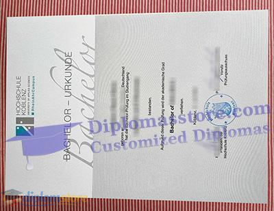 Hochschule Koblenz urkunde Credentials