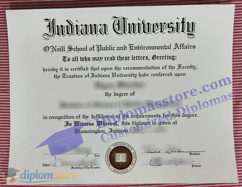 Indiana University diploma