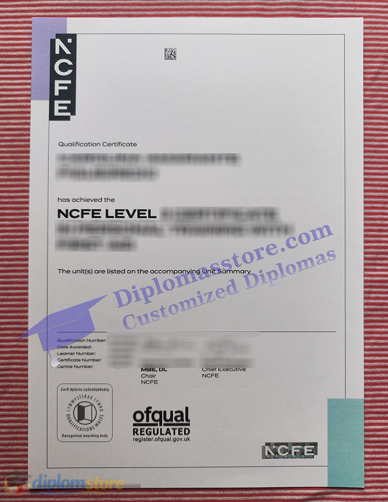NCFE certificate