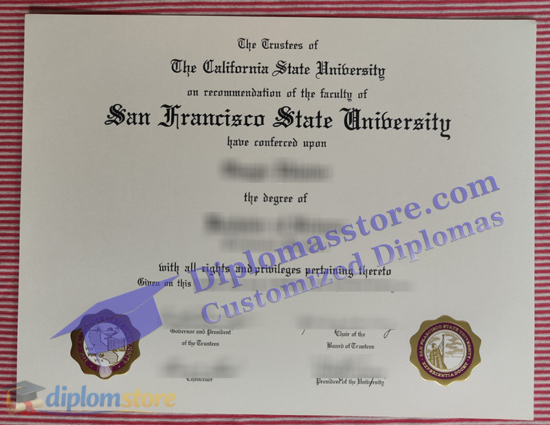 San Francisco State University diploma