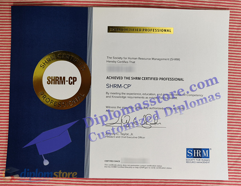 SHRM-CP certificate