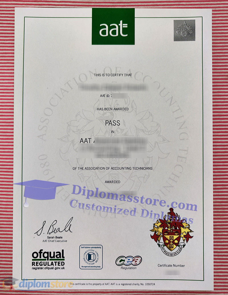 AAT certificate