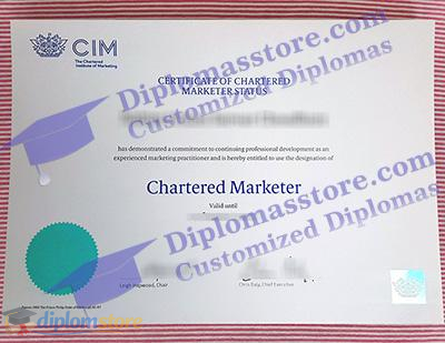 CIM chartered Marketer Credentials