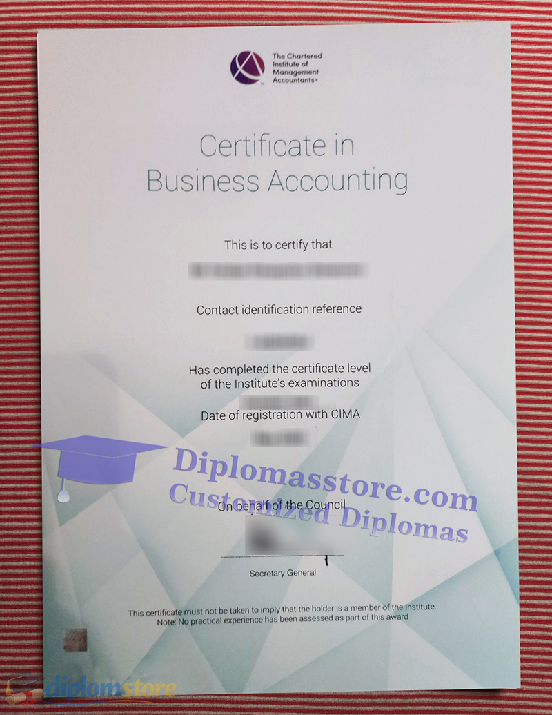 CIMA Credentials in business accounting, Novelty CIMA Credentials,