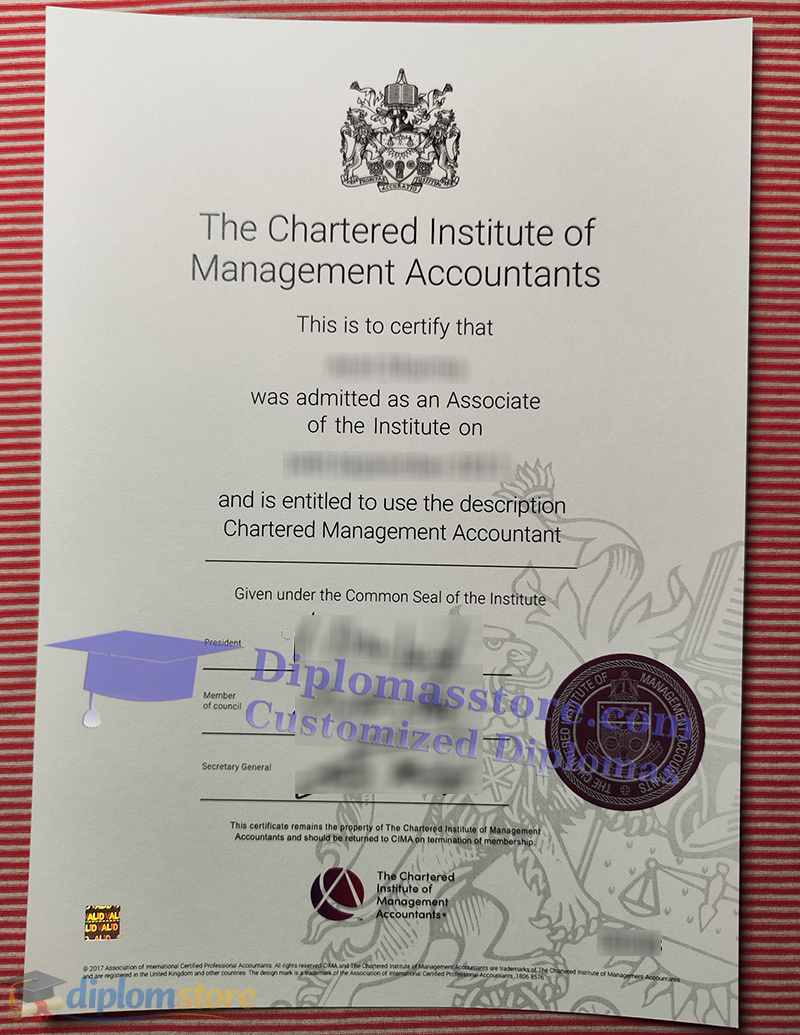 CIMA certificate