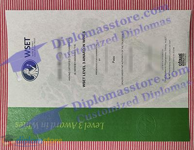 WSET level 3 Credentials