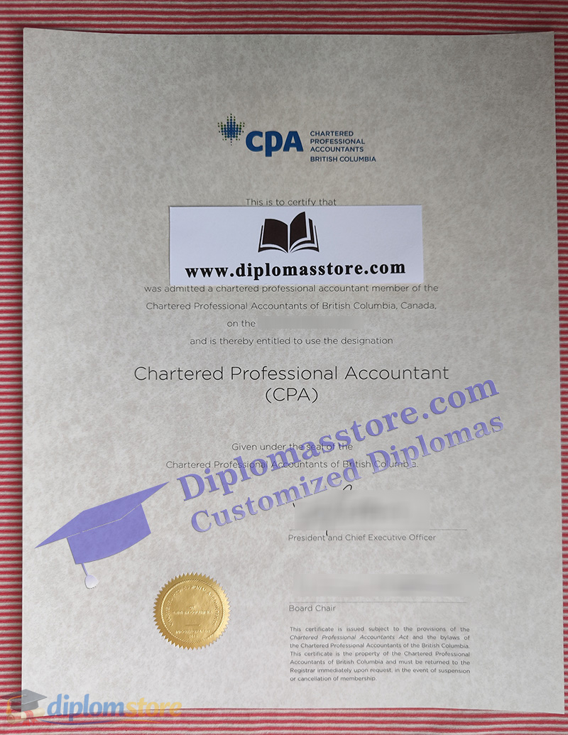 BC CPA Certificate