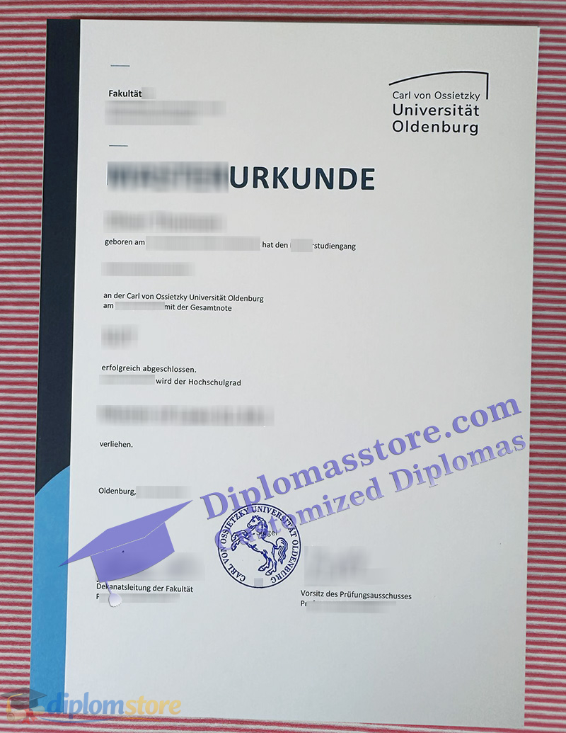 Universität Oldenburg urkunde
