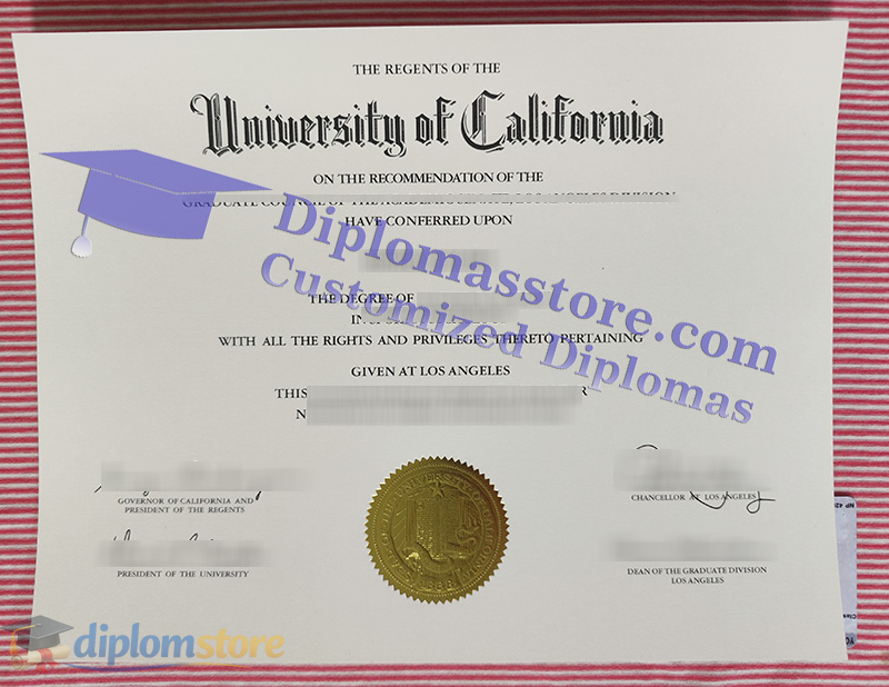 University of California Los Angeles diploma