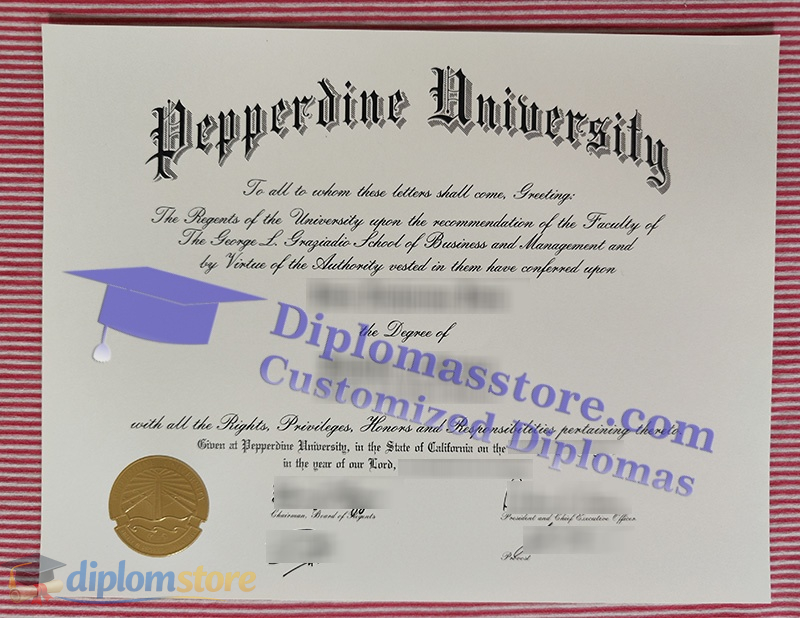 Pepperdine University diploma