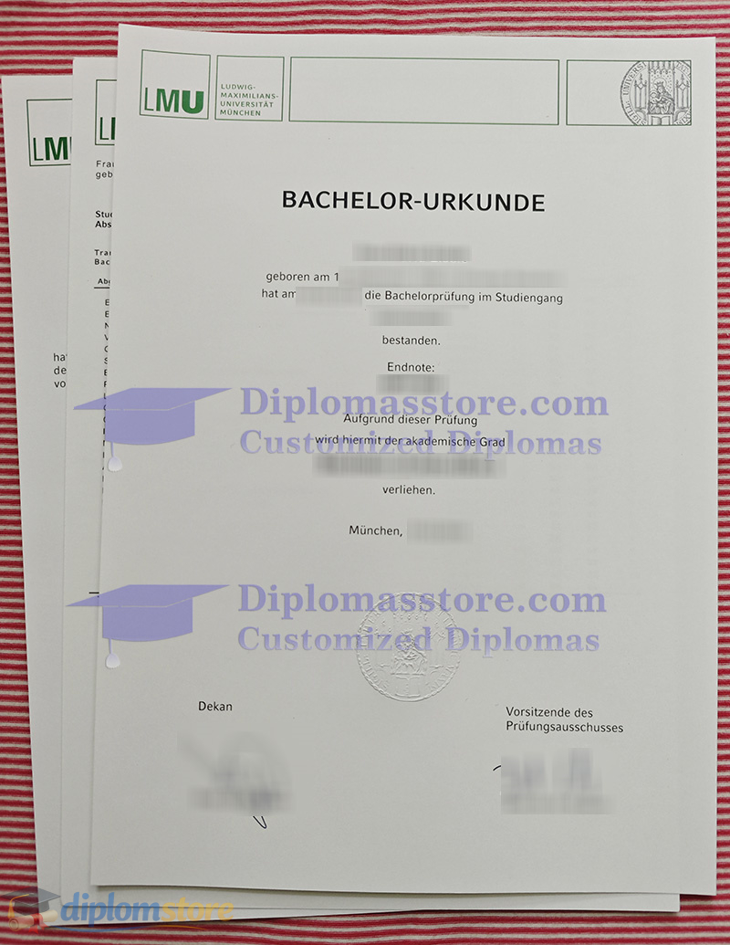 LMU München urkunde, Ludwig-Maximilians-Universität München Qualification,