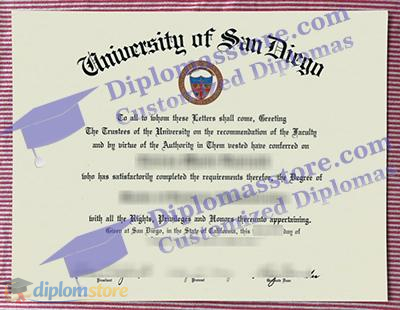 University of San Diego Credentials